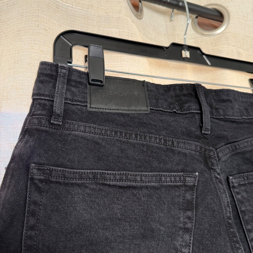 Everlane The Curvy Cheeky Jean High Rise Straight Black Organic Cotton Womens 28 - Picture 5 of 7